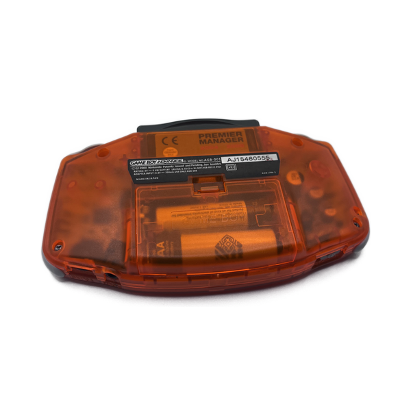 Nintendo Game Boy Advance Clear Orange — back view