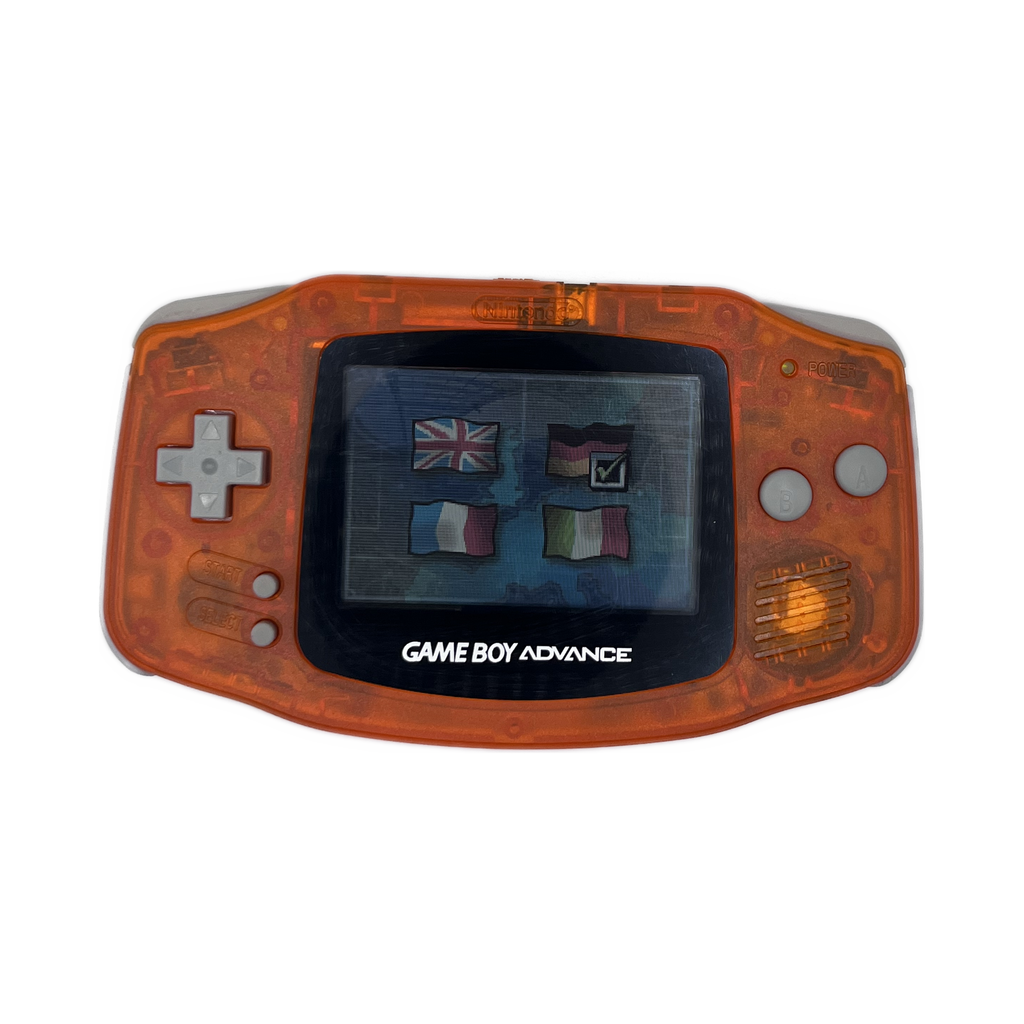 Nintendo Game Boy Advance Clear Orange — side view