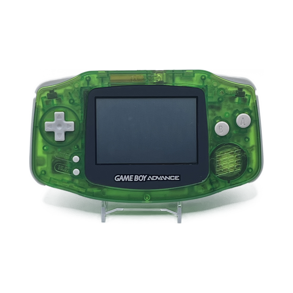 Nintendo Game Boy Advance Clear Green — angled view