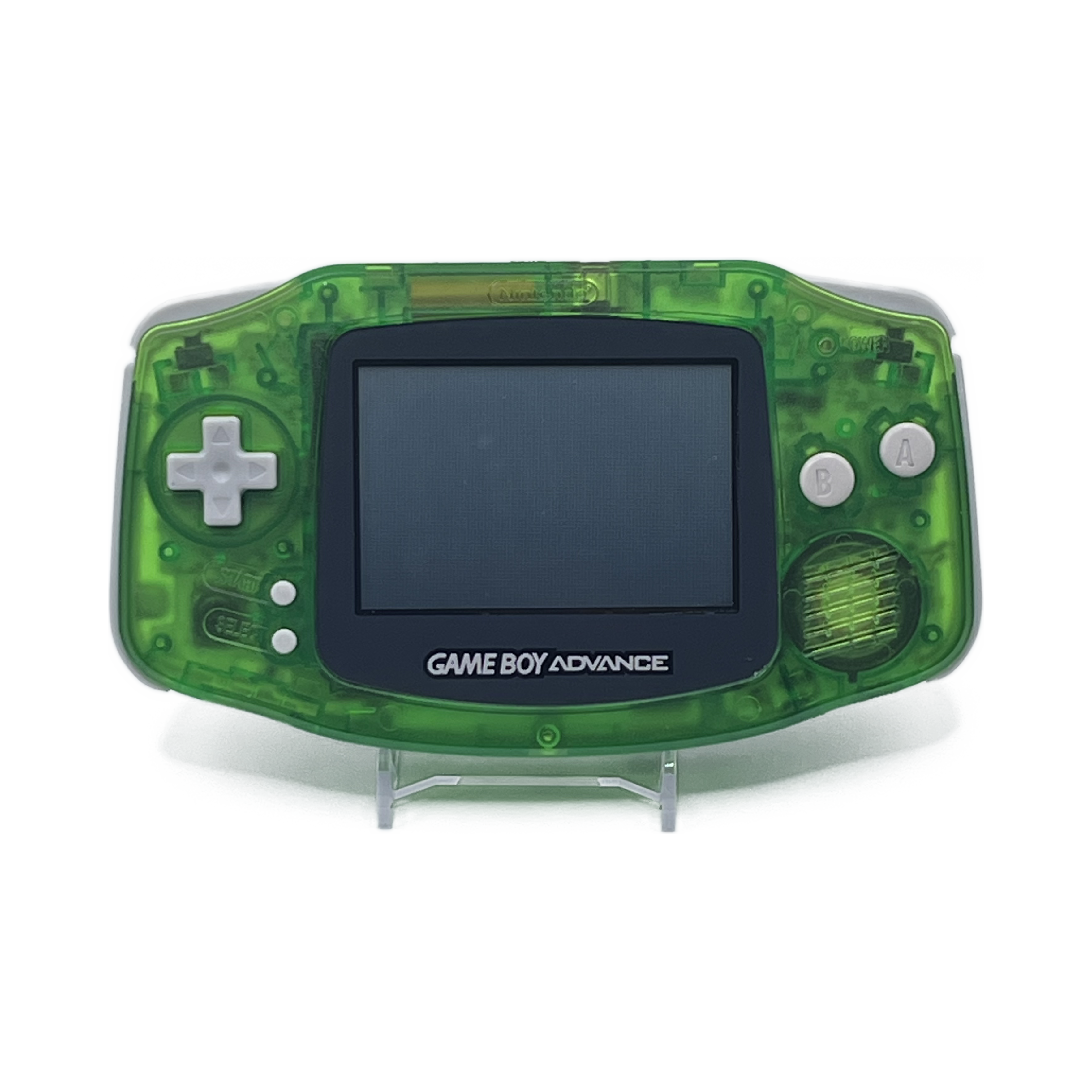 Nintendo Game Boy Advance Clear Green — angled view
