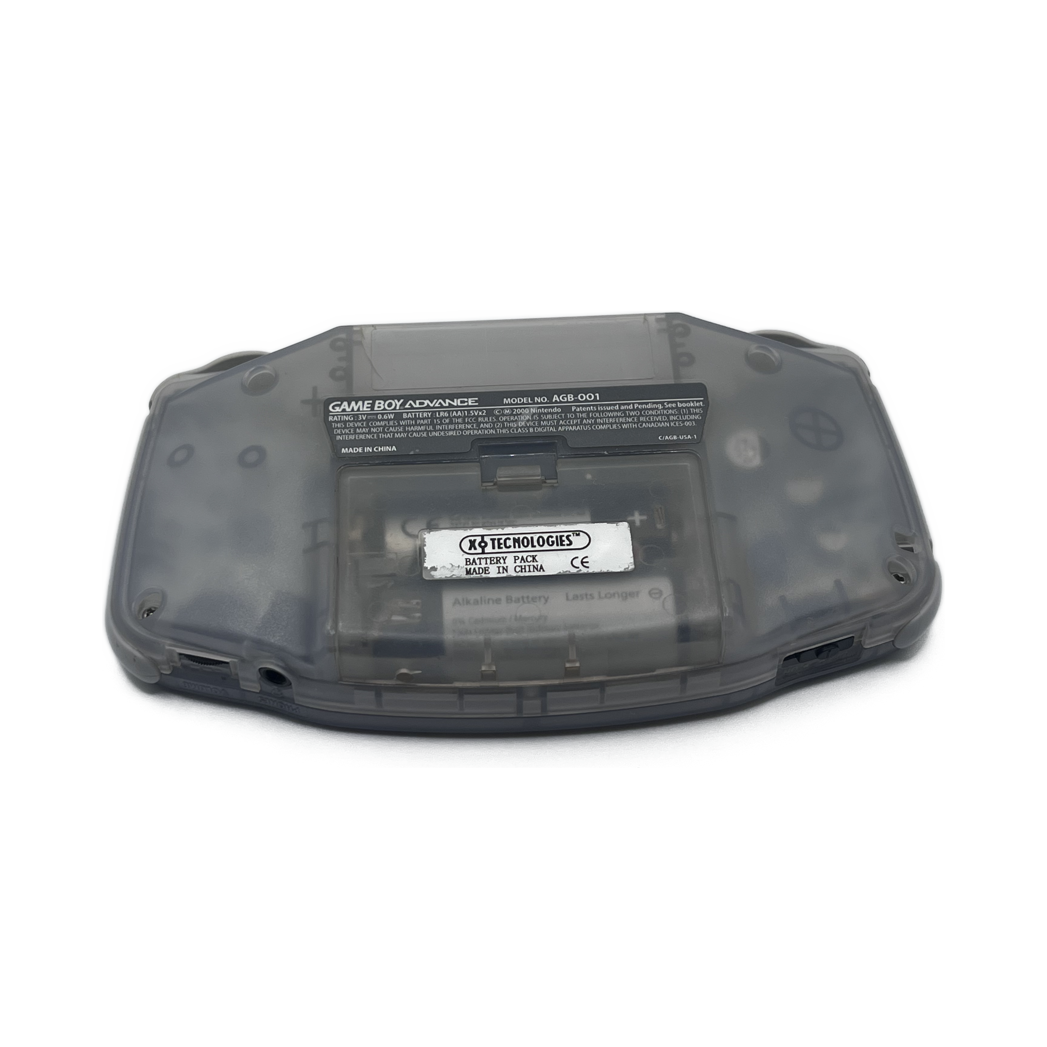 Nintendo Game Boy Advance Glacier — top view