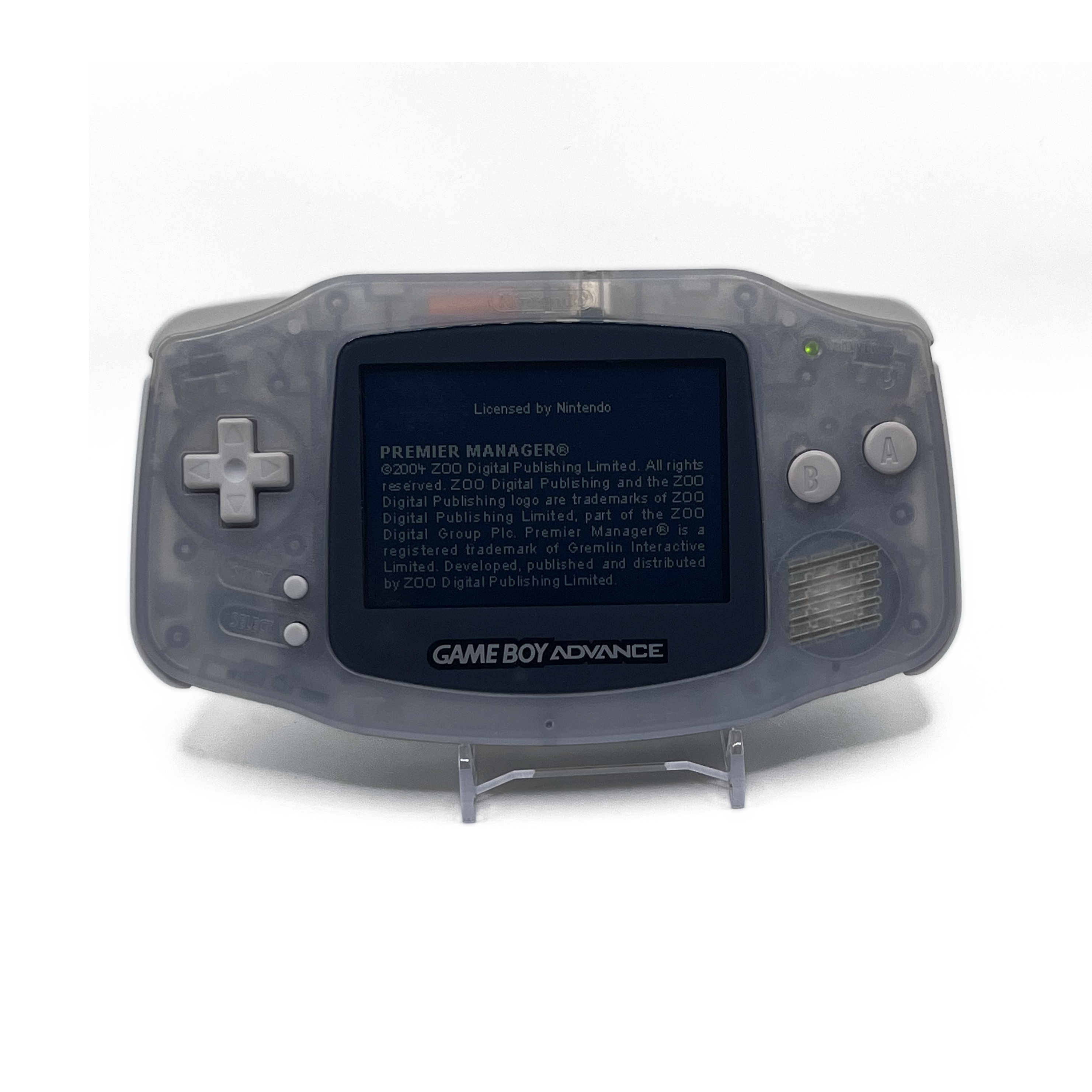 Nintendo Game Boy Advance Glacier — additional view